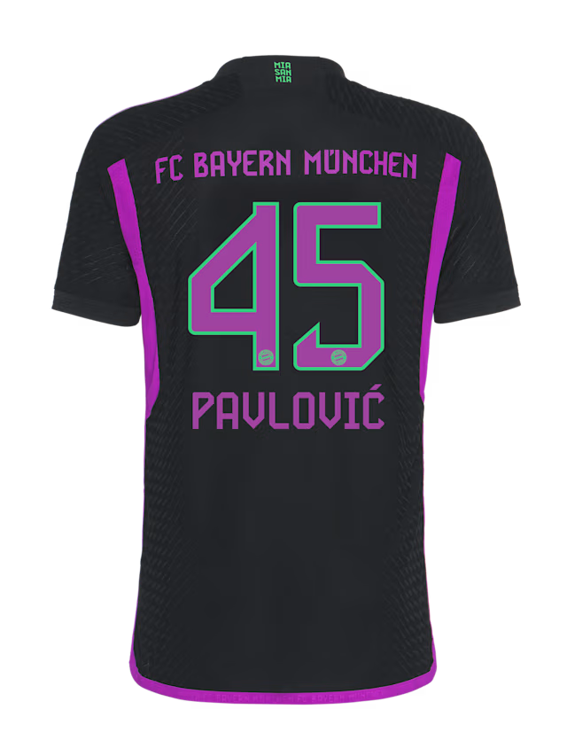 Bayern Munich men authentic jersey away 23-24 – 45 aleksandar pavlovic Jersey - Premium Fan Gear