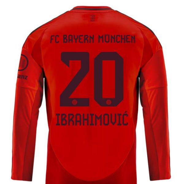 Bayern Munich kids long sleeve jersey home 24-25 – 20 arijon ibrahimović Jersey - Premium Fan Gear
