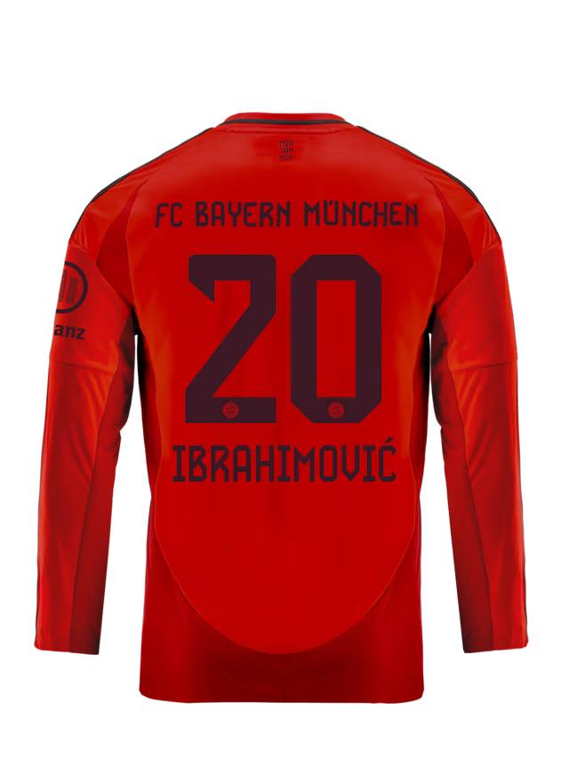 Bayern Munich kids long sleeve jersey home 24-25 – 20 arijon ibrahimović Jersey - Premium Fan Gear