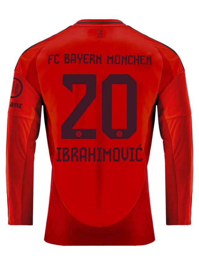 Bayern Munich men long sleeve jersey home 24-25 – 20 arijon ibrahimović Jersey - Premium Fan Gear