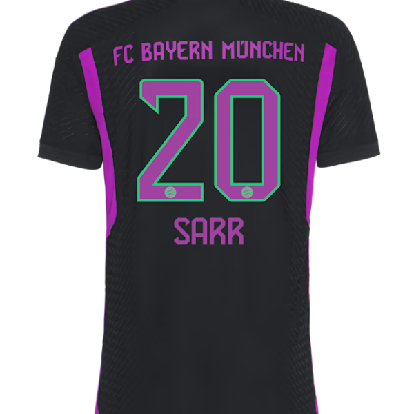 Bayern Munich men authentic jersey away 23-24 – 20 bouna sarr Jersey - Premium Fan Gear