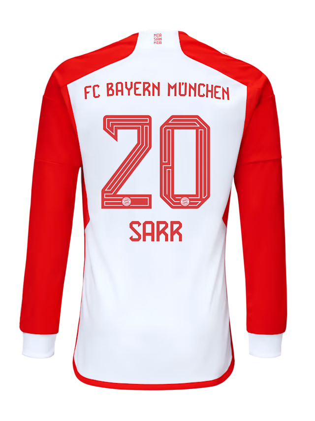 Bayern Munich men long sleeve jersey home 23-24 – 20 bouna sarr Jersey - Premium Fan Gear