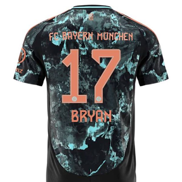 Bayern Munich kids jersey away 24-25 – 17 bryan zaragoza Jersey - Premium Fan Gear