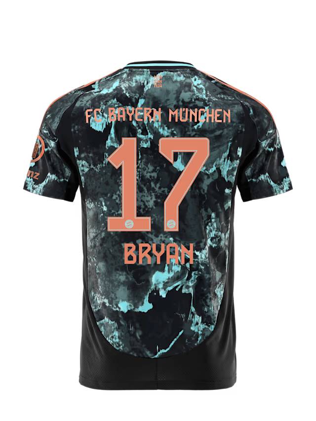 Bayern Munich kids jersey away 24-25 – 17 bryan zaragoza Jersey - Premium Fan Gear