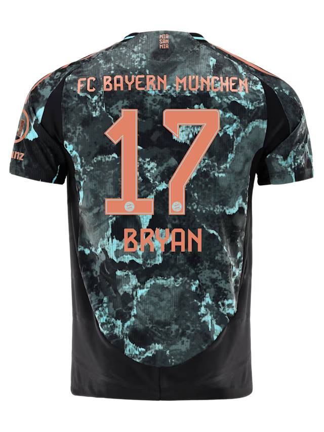 Bayern Munich men authentic jersey away 24-25 – 17 bryan zaragoza Jersey - Premium Fan Gear