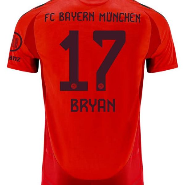 Bayern Munich men authentic jersey home 24-25 – 17 bryan zaragoza Jersey - Premium Fan Gear