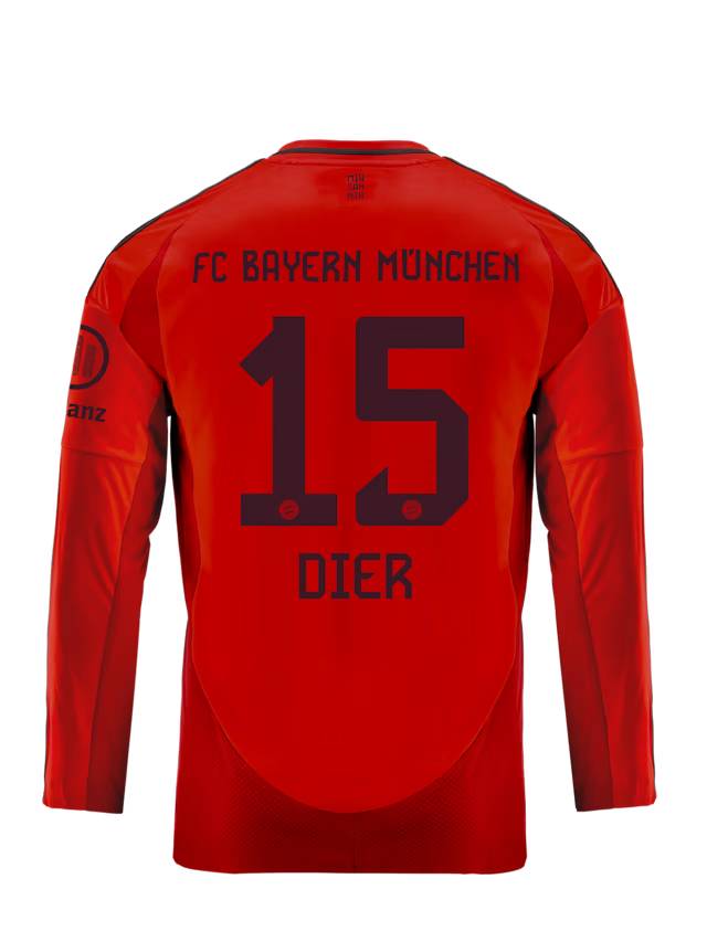 Bayern Munich kids long sleeve jersey home 24-25 – 15 eric dier Jersey - Premium Fan Gear