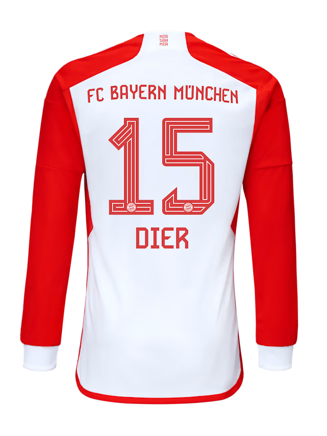 Bayern Munich men long sleeve jersey home 23-24 – 15 eric dier Jersey - Premium Fan Gear