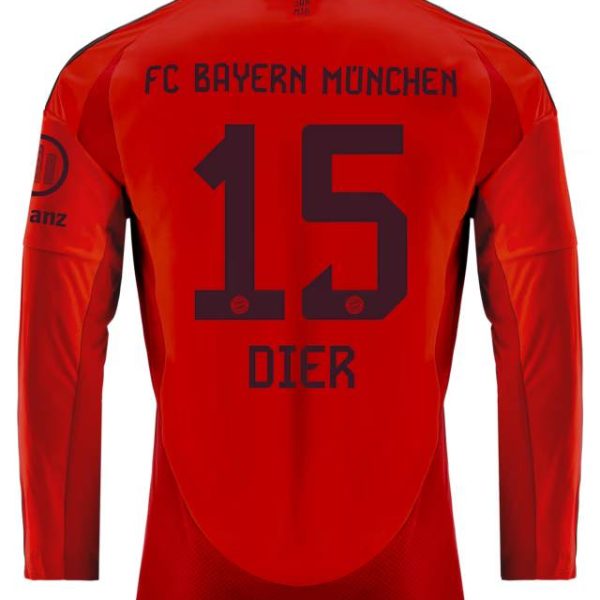 Bayern Munich men long sleeve jersey home 24-25 – 15 eric dier Jersey - Premium Fan Gear