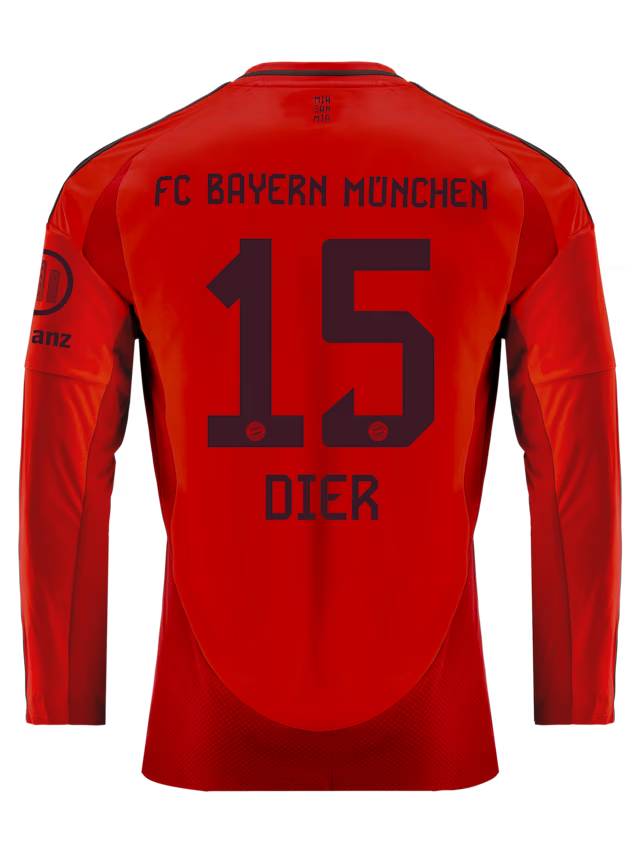 Bayern Munich men long sleeve jersey home 24-25 – 15 eric dier Jersey - Premium Fan Gear