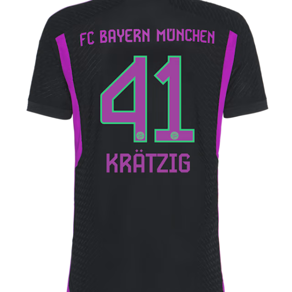 Bayern Munich men authentic jersey away 23-24 – 41 frans kratzig Jersey - Premium Fan Gear