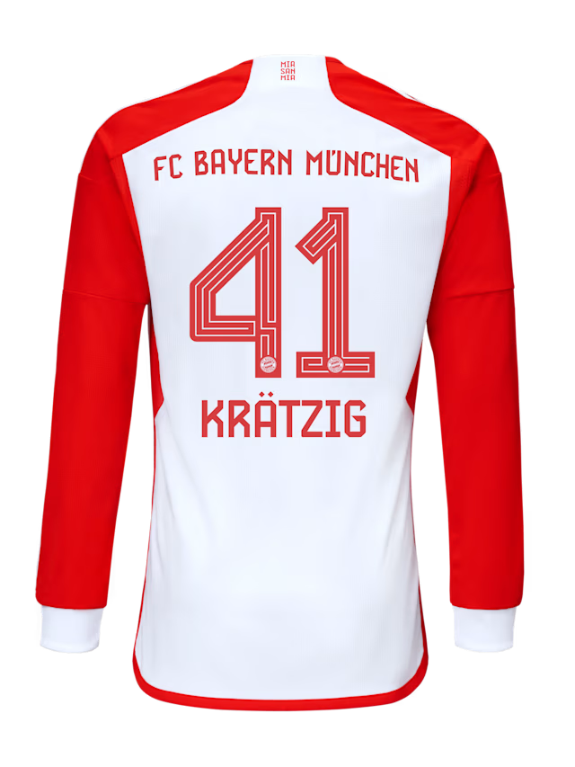 Bayern Munich men long sleeve jersey home 23-24 – 41 frans kratzig Jersey - Premium Fan Gear