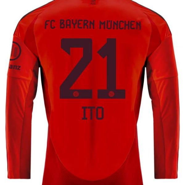 Bayern Munich men long sleeve jersey home 24-25 – 21 hiroki ito Jersey - Premium Fan Gear