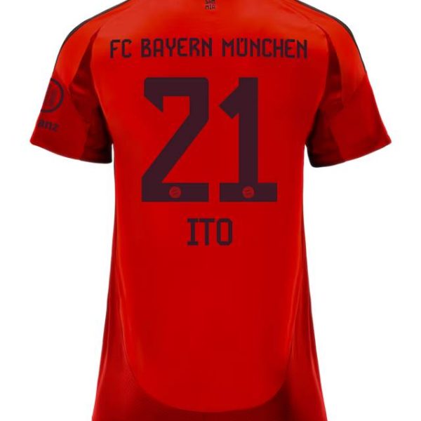 Bayern Munich women jersey home 24-25 – 21 hiroki ito Jersey - Premium Fan Gear