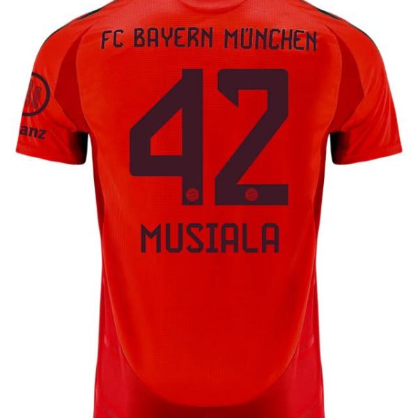 Bayern Munich men authentic jersey home 24-25 – 42 jamal musiala Jersey - Premium Fan Gear