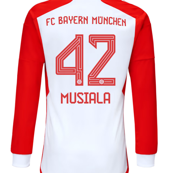 Bayern Munich men long sleeve jersey home 23-24 – 42 jamal musiala Jersey - Premium Fan Gear