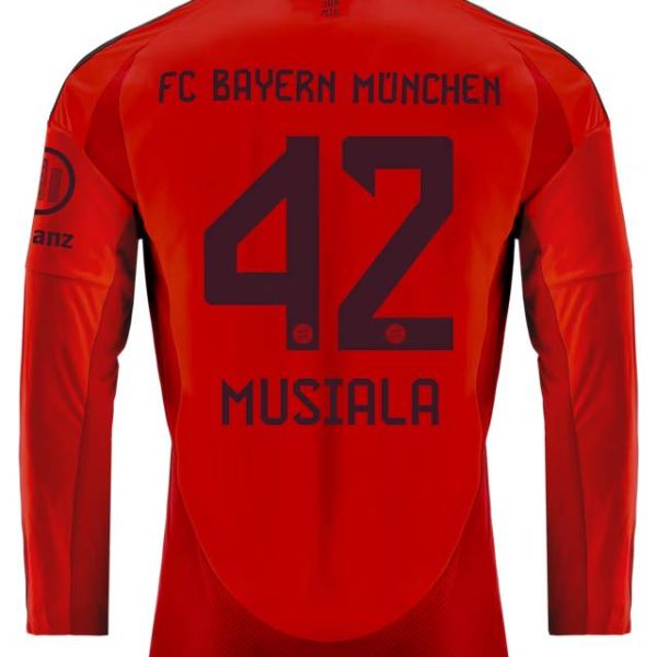 Bayern Munich men long sleeve jersey home 24-25 – 42 jamal musiala Jersey - Premium Fan Gear
