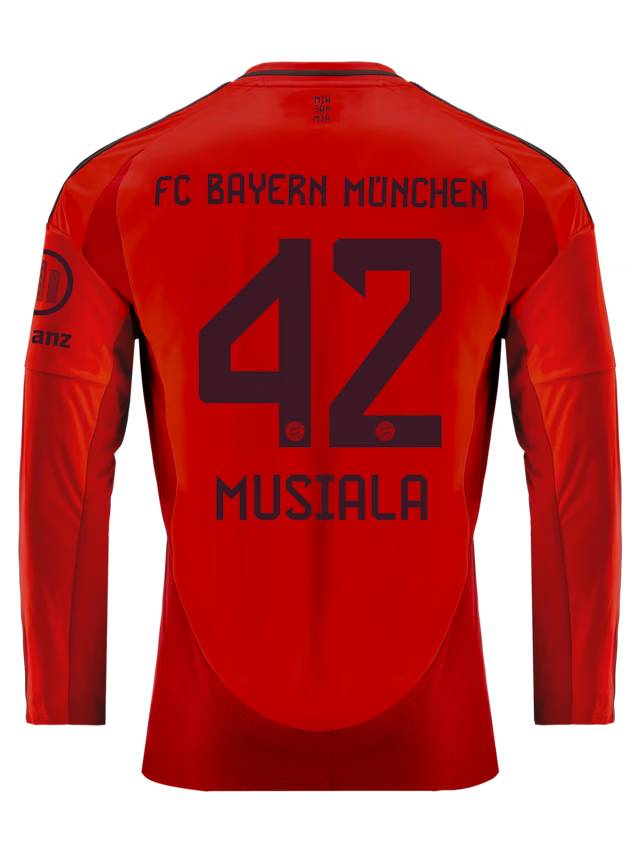 Bayern Munich men long sleeve jersey home 24-25 – 42 jamal musiala Jersey - Premium Fan Gear