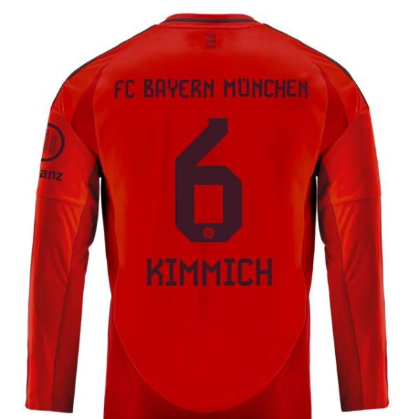 Bayern Munich kids long sleeve jersey home 24-25 – 6 joshua kimmich Jersey - Premium Fan Gear