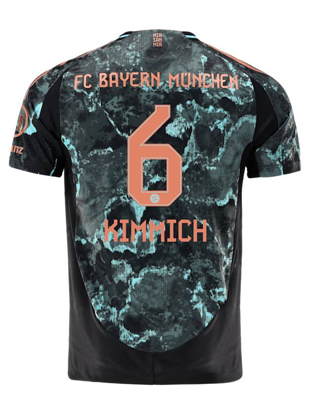 Bayern Munich men authentic jersey away 24-25 – 6 joshua kimmich Jersey - Premium Fan Gear