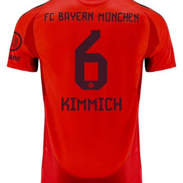 Bayern Munich men authentic jersey home 24-25 – 6 joshua kimmich Jersey - Premium Fan Gear
