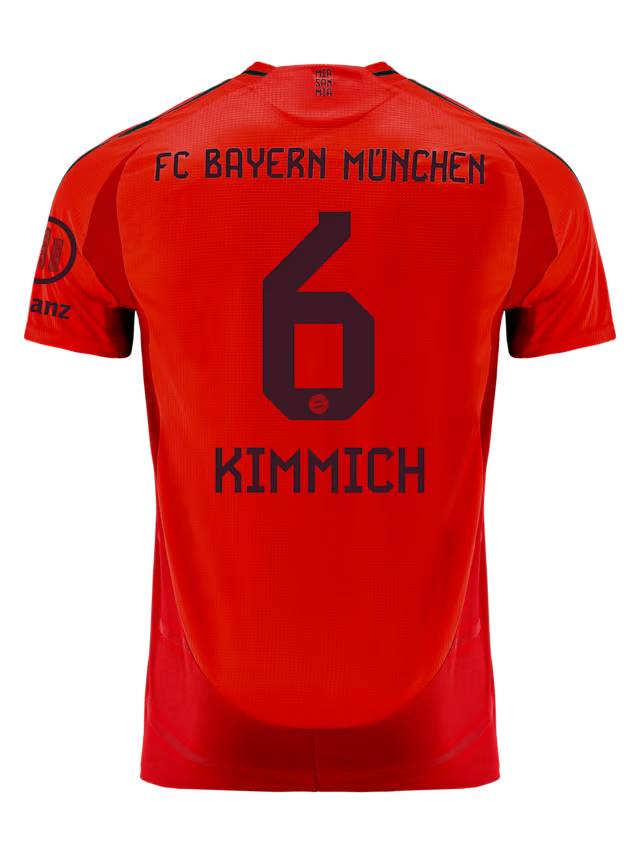 Bayern Munich men authentic jersey home 24-25 – 6 joshua kimmich Jersey - Premium Fan Gear
