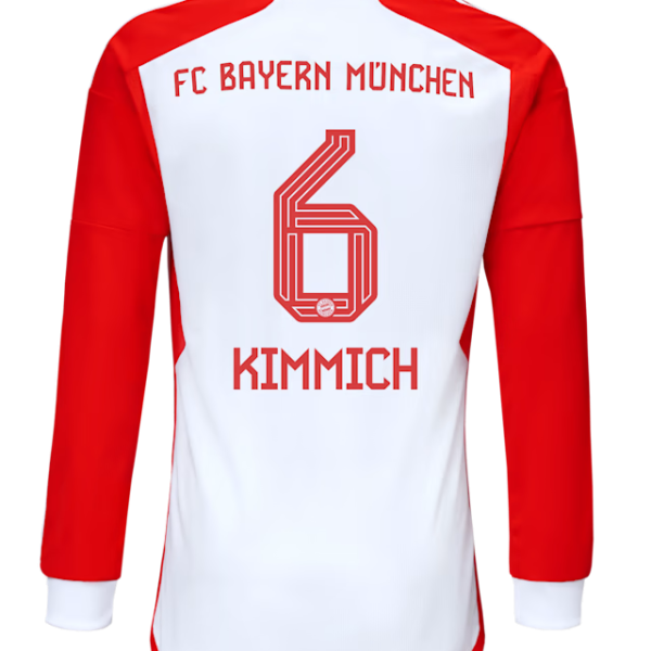 Bayern Munich men long sleeve jersey home 23-24 – 6 joshua kimmich Jersey - Premium Fan Gear
