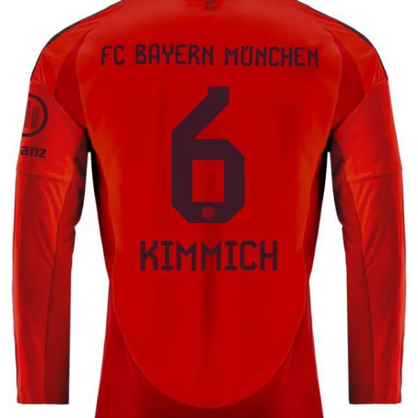 Bayern Munich men long sleeve jersey home 24-25 – 6 joshua kimmich Jersey - Premium Fan Gear