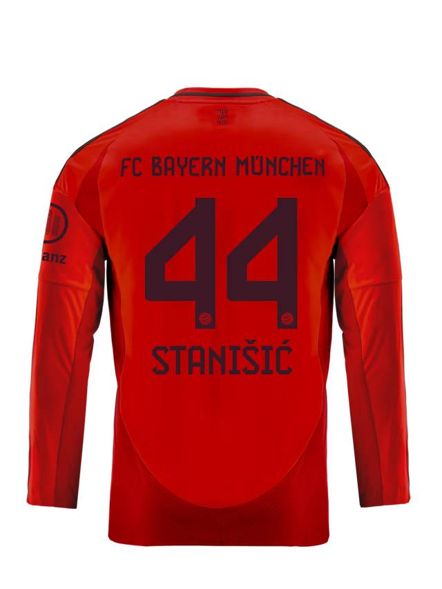 Bayern Munich kids long sleeve jersey home 24-25 – 44 josip stanišić Jersey - Premium Fan Gear