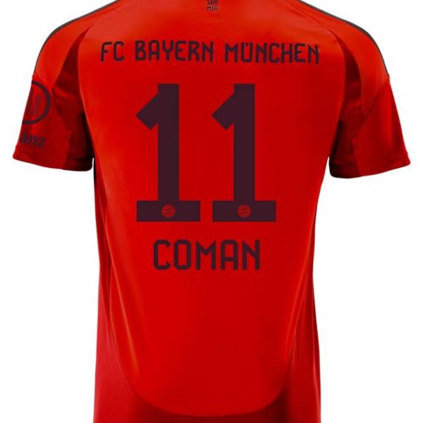 Bayern Munich men jersey home 24-25 – 11 kingsley coman Jersey - Premium Fan Gear