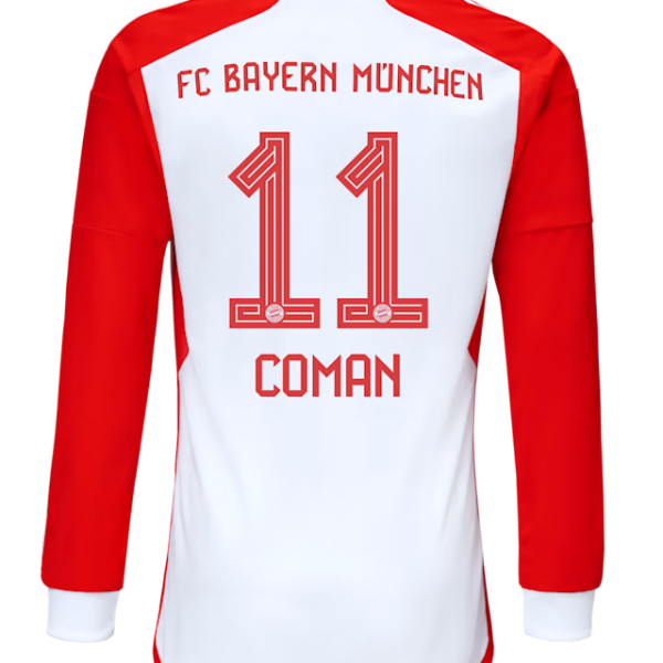 Bayern Munich men long sleeve jersey home 23-24 – 11 kingsley coman Jersey - Premium Fan Gear