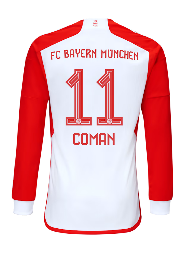Bayern Munich men long sleeve jersey home 23-24 – 11 kingsley coman Jersey - Premium Fan Gear