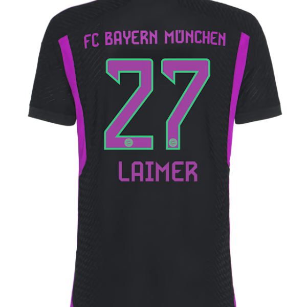 Bayern Munich men authentic jersey away 23-24 – 27 konrad laimer Jersey - Premium Fan Gear