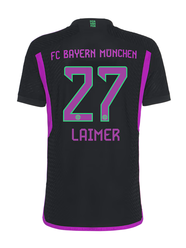 Bayern Munich men authentic jersey away 23-24 – 27 konrad laimer Jersey - Premium Fan Gear