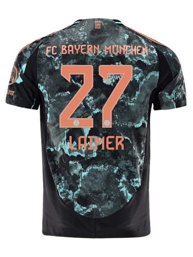Bayern Munich men authentic jersey away 24-25 – 27 konrad laimer Jersey - Premium Fan Gear