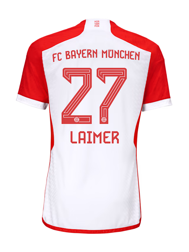 Bayern Munich men authentic jersey home 23-24 – 27 konrad laimer Jersey - Premium Fan Gear