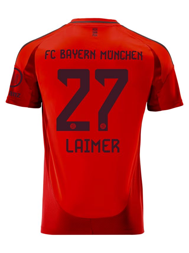 Bayern Munich men jersey home 24-25 – 27 konrad laimer Jersey - Premium Fan Gear
