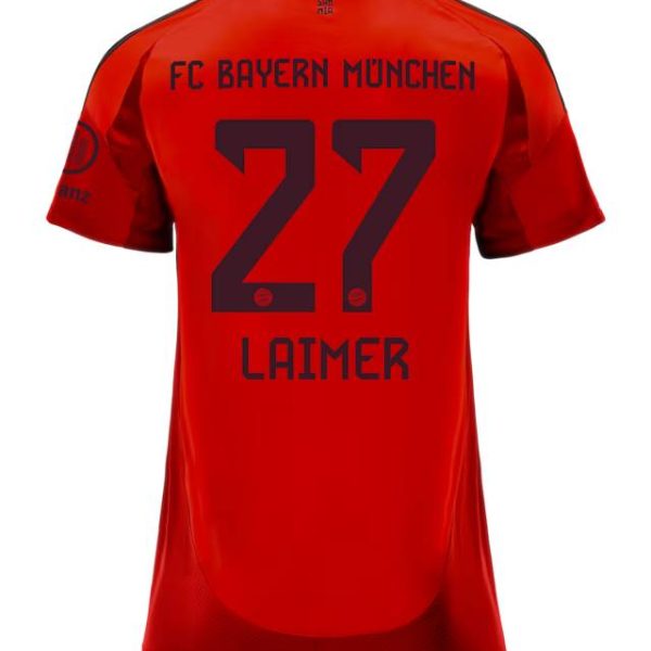 Bayern Munich women jersey home 24-25 – 27 konrad laimer Jersey - Premium Fan Gear