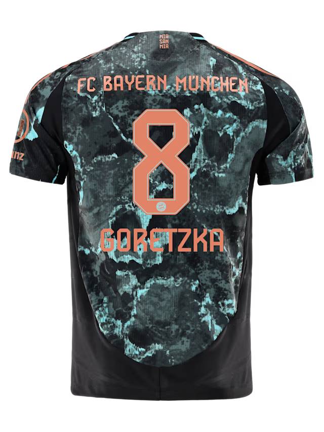 Bayern Munich men authentic jersey away 24-25 – 8 leon goretzka Jersey - Premium Fan Gear