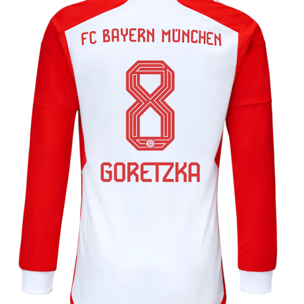 Bayern Munich men long sleeve jersey home 23-24 – 8 leon goretzka Jersey - Premium Fan Gear