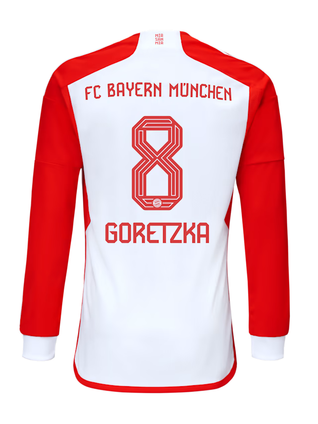 Bayern Munich men long sleeve jersey home 23-24 – 8 leon goretzka Jersey - Premium Fan Gear