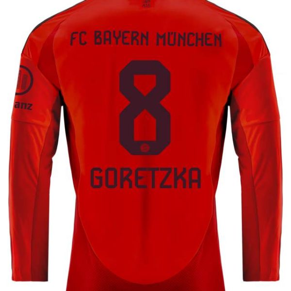 Bayern Munich men long sleeve jersey home 24-25 – 8 leon goretzka Jersey - Premium Fan Gear