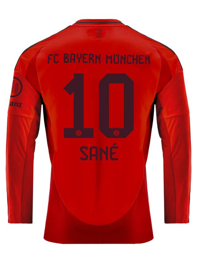 Bayern Munich men long sleeve jersey home 24-25 – 10 leroy sané Jersey - Premium Fan Gear