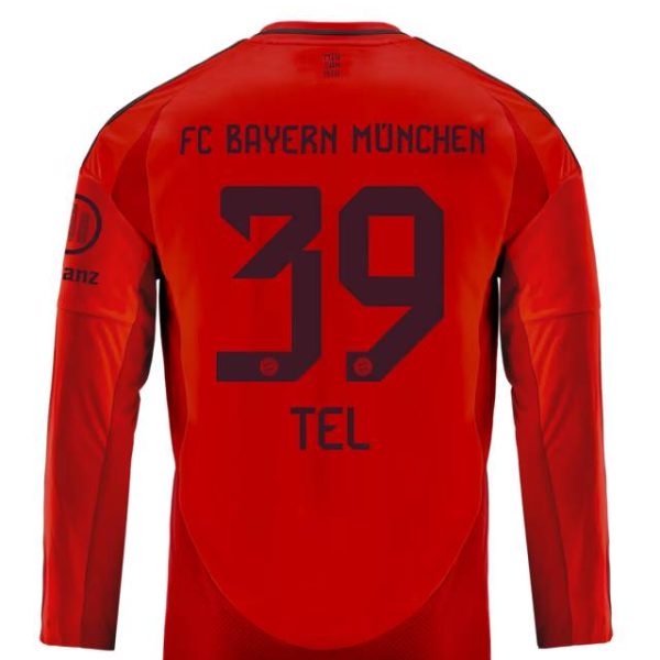Bayern Munich kids long sleeve jersey home 24-25 – 39 mathys tel Jersey - Premium Fan Gear