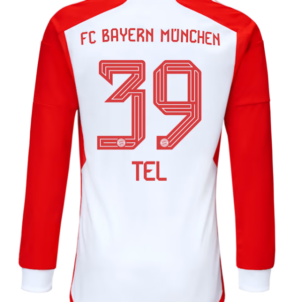 Bayern Munich men long sleeve jersey home 23-24 – 39 mathys tel Jersey - Premium Fan Gear