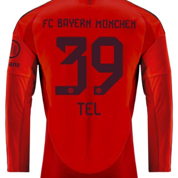 Bayern Munich men long sleeve jersey home 24-25 – 39 mathys tel Jersey - Premium Fan Gear