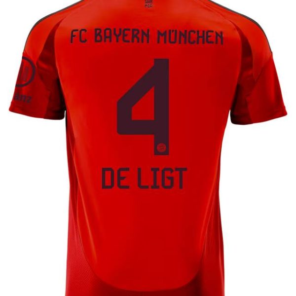 Bayern Munich men jersey home 24-25 – 4 matthijs de ligt Jersey - Premium Fan Gear
