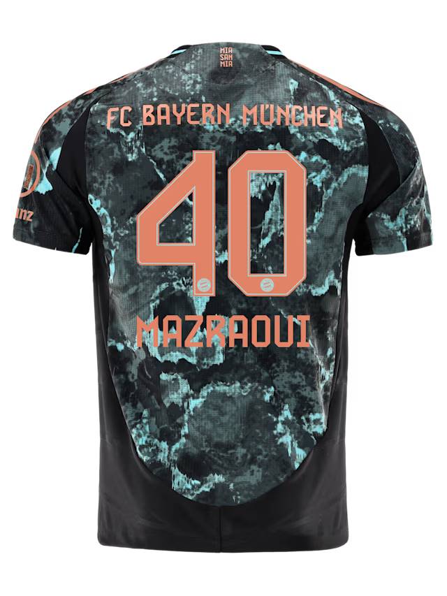 Bayern Munich men authentic jersey away 24-25 – 40 noussair mazraoui Jersey - Premium Fan Gear