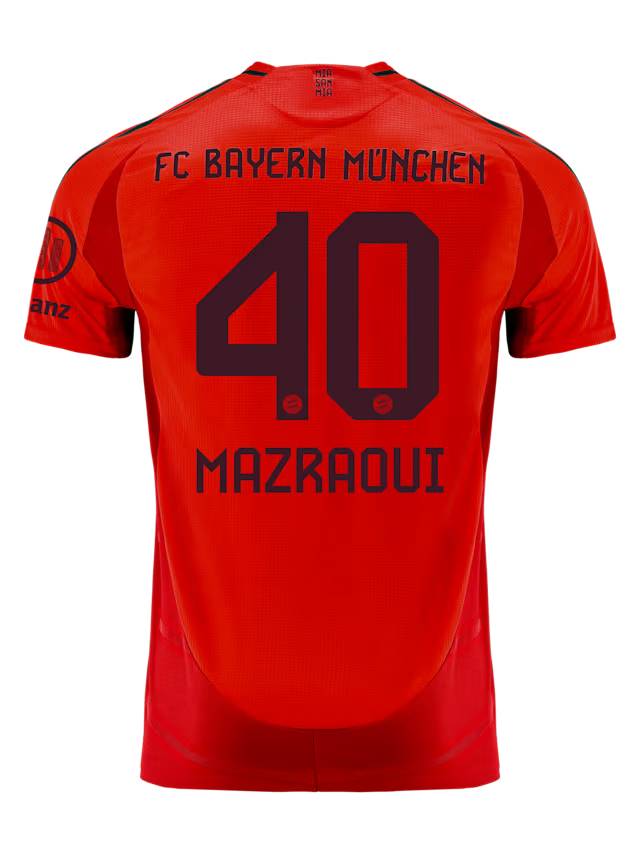 Bayern Munich men authentic jersey home 24-25 – 40 noussair mazraoui Jersey - Premium Fan Gear