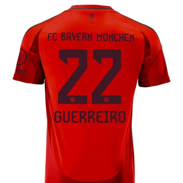 Bayern Munich kids jersey home 24-25 – 22 raphaël guerreiro Jersey - Premium Fan Gear